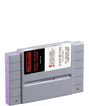 Nintendo Power Previews Program Cartridge